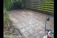 Bestrating van betontegels en klinkers