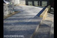 Verhoogd terras met trappetje