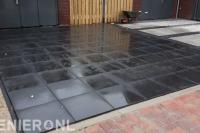 Straatwerk van betontegels