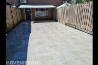 Bestrating strakke achtertuin