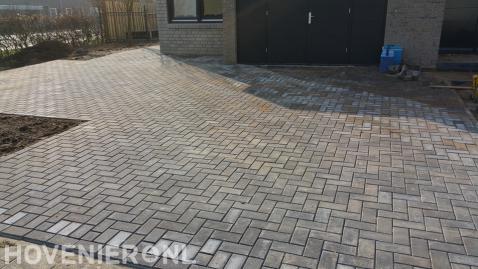 Tuin en oprit bestraten met betonklinkers