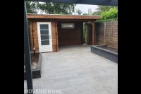 Houten overkapping met berging