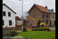 Grondwerk met graafmachine