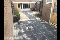 Achtertuin bestraten