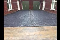 Opritten bestraten met betonklinkers