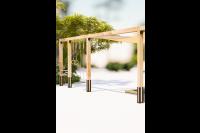 houten pergola speeltoestel schommel