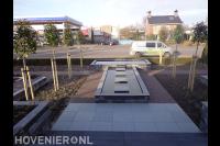 Aanleggen voortuin met hoogteverschillen en vijver 2