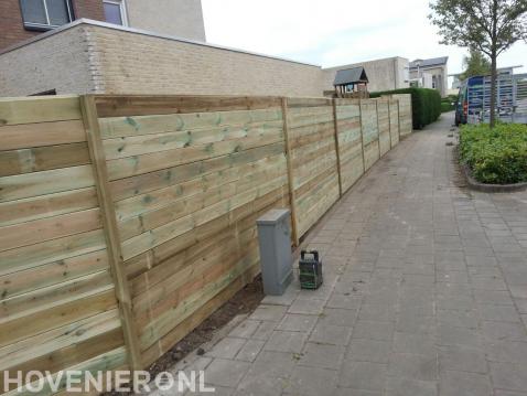 Maatwerk houten schutting