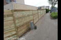 Maatwerk houten schutting