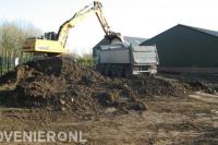 Grondwerk met graafmachine