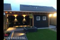 Overkapping met verlichting