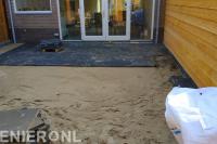 Achtertuin bestraten