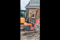 Minikraan en minigraver