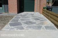 Oprit van flagstones