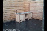 Maatwerk buitenkeuken van hout