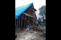 Grote houten schuur bouwen 2