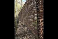 Houten vlechtschutting