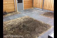 Achtertuin bestraten
