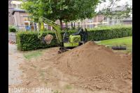 Grondwerk met minigraver