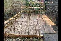 vlonder van composiet en douglas hout