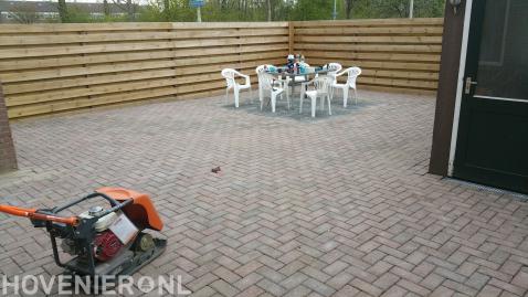 Tuin bestraten met betonklinkers