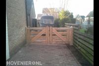 Maatwerk houten poort