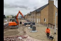 Bestraten van openbare weg in nieuwbouwwijk 2