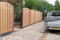Houten schutting plaatsen