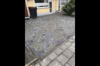 Voortuin bestraten met betonklinkers