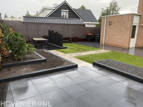 Terras vlonder gras en borders