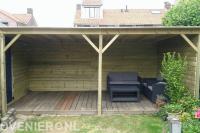 Houten overkapping met vlonder