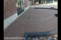 Bestrating van waaltjes in verschillende patronen