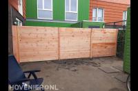 Houten schutting plaatsen