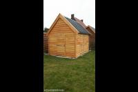 Maatwerk houten schuurtje met puntdak