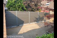 Composiet schutting plaatsen