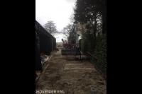 Grondwerk met graafmachine