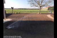 Gras zaaien en beregening aanleggen