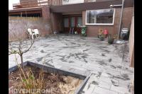 Achtertuin bestraten