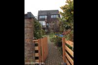 Houten tuinhek met poort 2