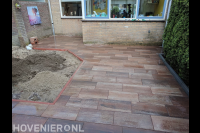 Achtertuin bestraten