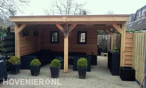 Houten overkapping