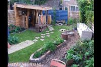 Groene achtertuin