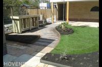 Familietuin met bijzondere vormen