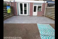Achtertuin bestraten
