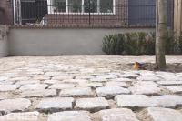 Straatwerk van kasseien