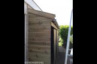 Houten fietsschuur met schuifdeur 1