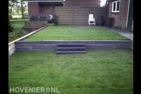 Gazon met hoogteverschil