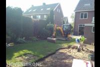Grondwerk met minikraan