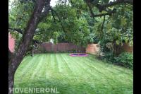 Gazon met ingebouwde trampoline