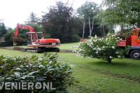 Grondwerk met graafmachine